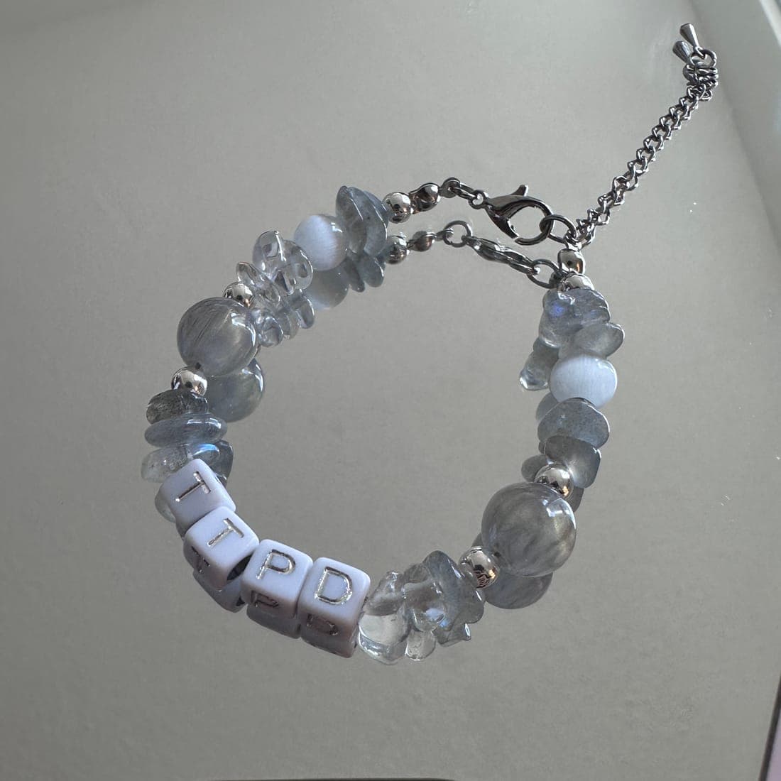 Storm Grey Letter Bracelet