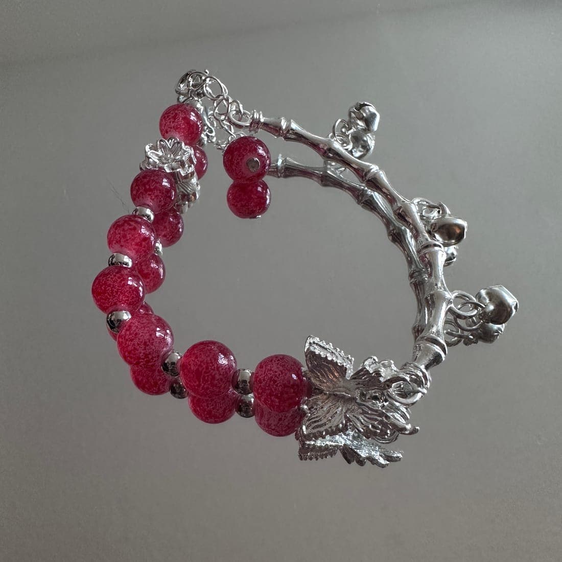 Rose Pink Charm Bracelet