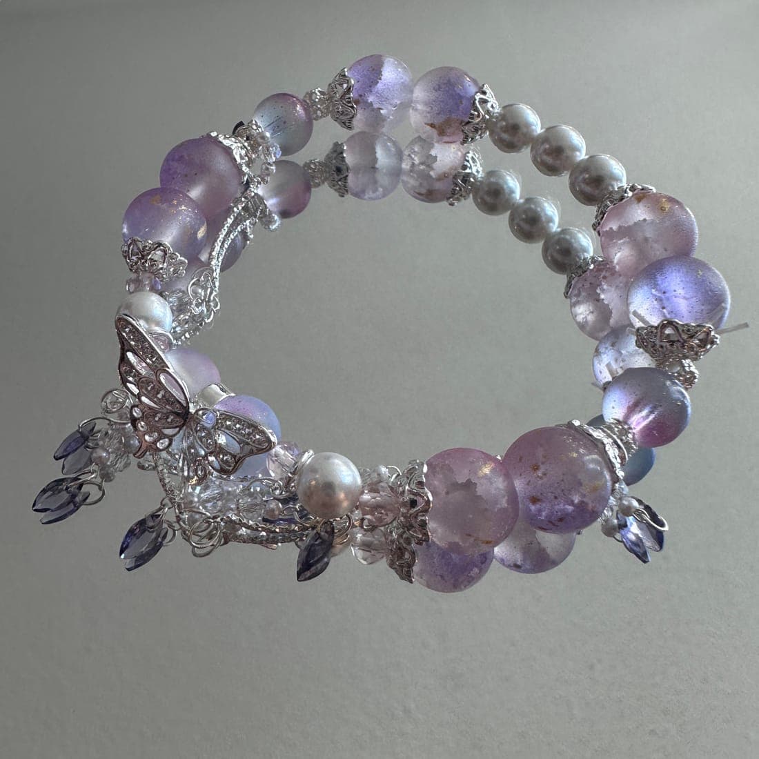 Lavender Pearl Bracelet