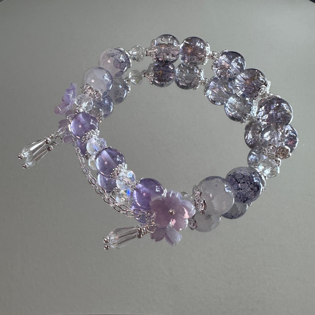 Lilac Crystal Bracelet